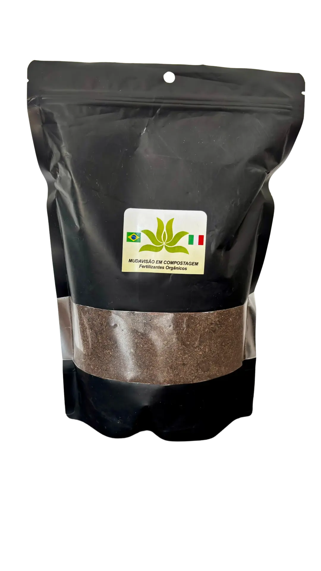 Embalagem do composto orgânico Mudavisão